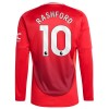 Maglia da Calcio a Maniche Lunghe Manchester United Rashford 10 Casa 2024-25 per Uomo